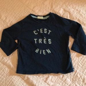 Zara cotton “c’est très bien” tee